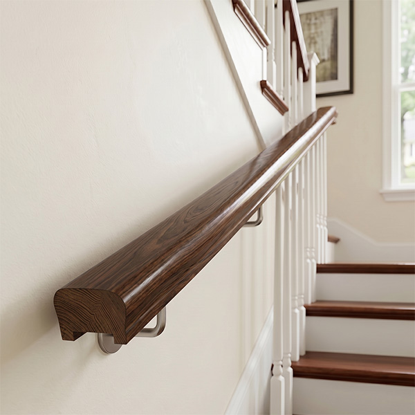 Pircher Corrimano in Ayous Sagomato Noce MM55X35X3000 - PIRCHER OBERLAND - Immagine 2